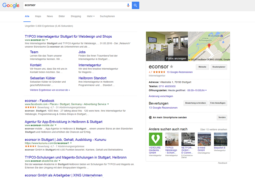 Google my business